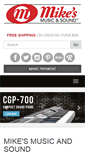 Mobile Screenshot of mikesmusic.net